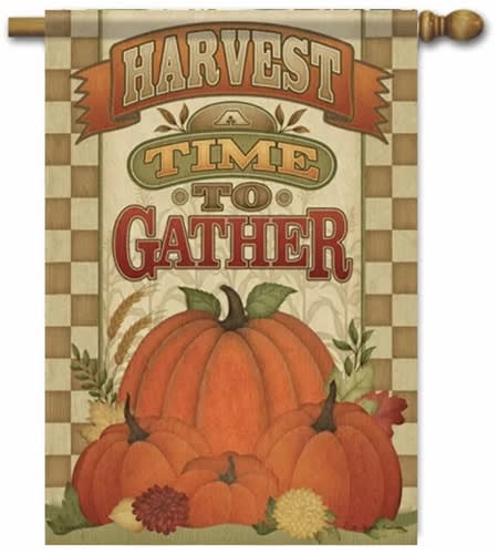 A Time to Gather Standard House Flag A Time to Gather Standard House Flag