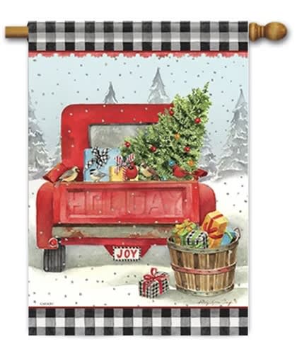 Holiday Joy Decorative House Flag Holiday Joy Decorative House Flag