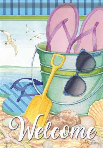 Beach Afternoon Decorative Garden Flag