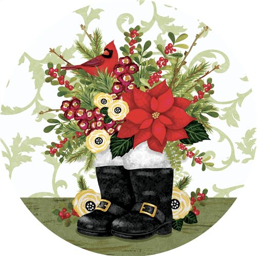 Santa Boots Accent Magnet
