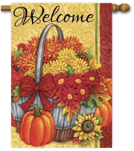 Mums Basket Decorative House Flag