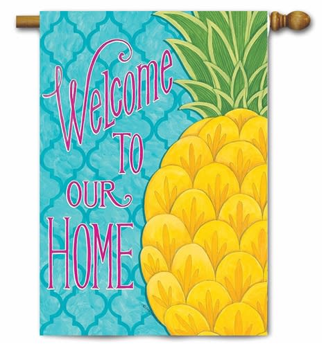 Pineapple Welcome Home Decorative House Flag