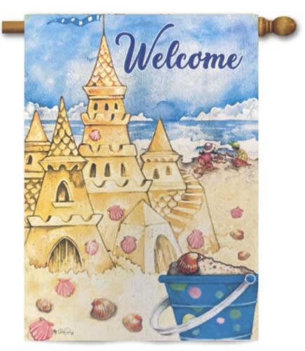 Sand Castle Decorative House Flag