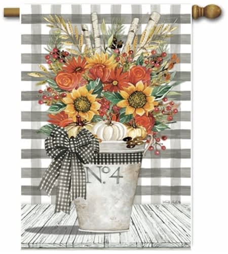Autumn Arrangement Decorative House Flag
