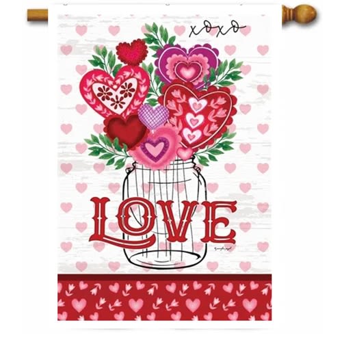 Jar of Hearts Decorative House Flag
