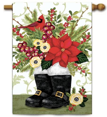 Santa Boots  Decorative House Flag