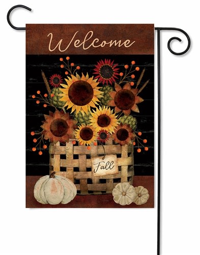 Primitive Sunflowers Decorative Garden Flag