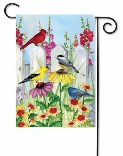Songbird Fence Decorative Garden Flag