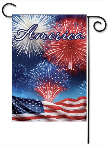 America Fireworks Decorative Garden Flag America Fireworks Decorative Garden Flag