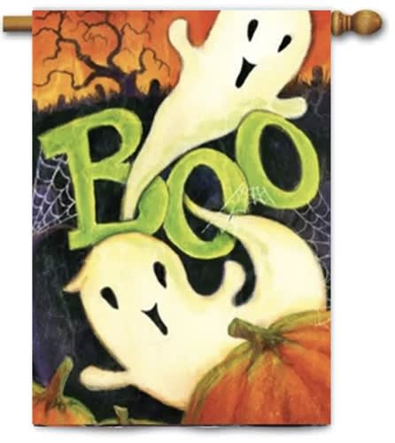 Boo Ghost Decorative House Flag