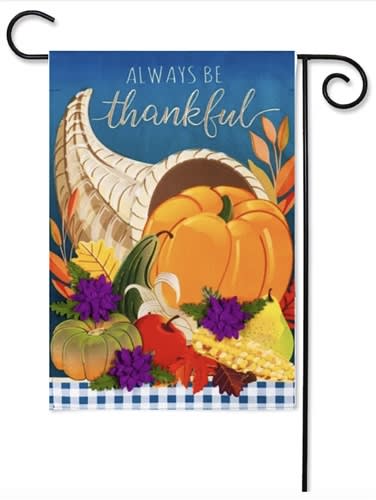 Evergreen Cornucopia Garden Flag