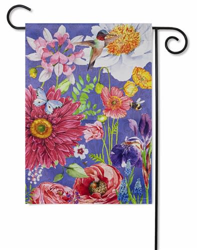English Garden Florals Decorative Garden Flag