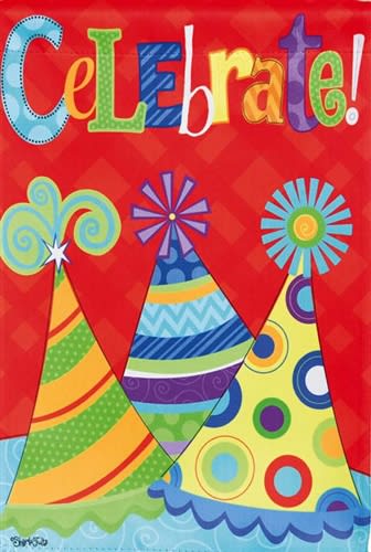 Let's Celebrate Decorative Garden Flag