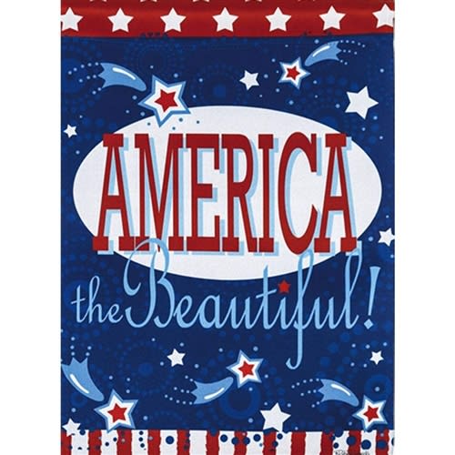 America the Beautiful Decorative Garden Flag