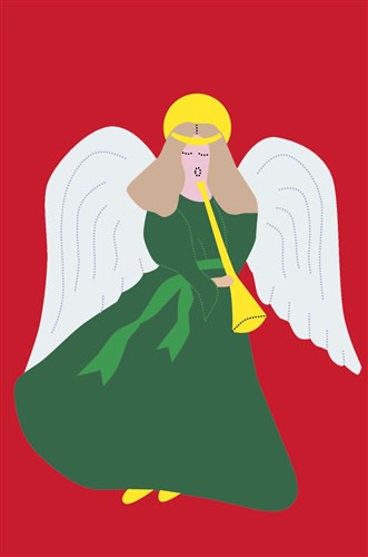 Angel Handcrafted Full Size House Flag