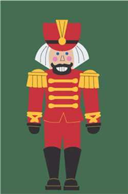Wooden Soldier Handcrafted Full Size House Flag