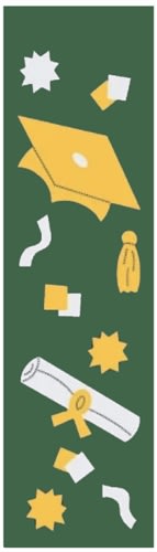 Graduation Handcrafted Lamppost Flag