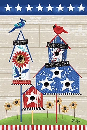 Bless America Garden Flag