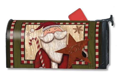 Santa with Star MailWraps Mailbox Cover