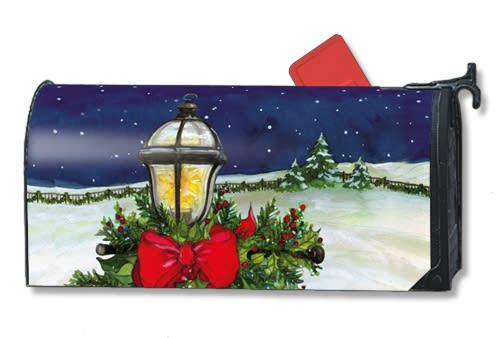 Home for the Holidays MailWraps Magnetic Mailbox Cover