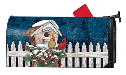 Winter Home Cardinals MailWraps Mailbox Cover