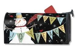 Snowman Celebration MailWraps Magnetic Mailbox Cover