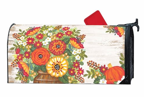 Rustic Fall Flowers MailWraps Mailbox Cover