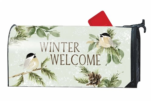 Winter Chickadee  MailWraps Mailbox Cover