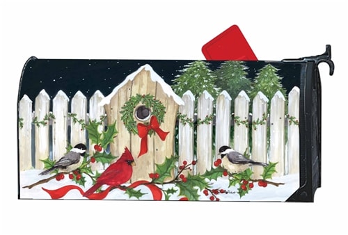 Christmas  Cottage  MailWraps Mailbox Cover