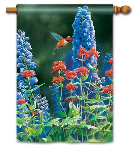 Hummingbird Flight BreezeArt Standard House Flag