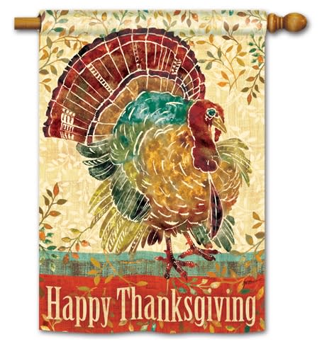 Thanksgiving Turkey BreezeArt Standard House Flag