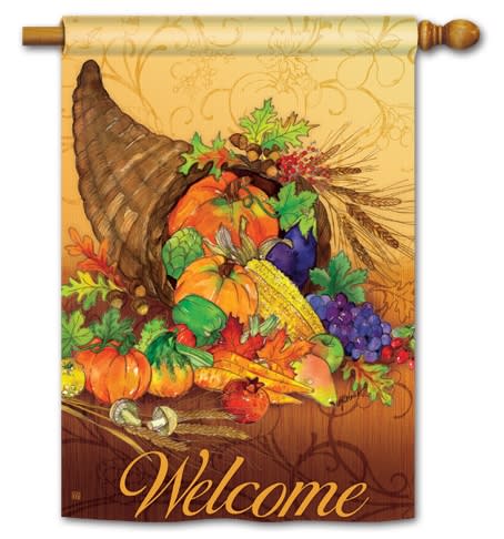 Bountiful Harvest BreezeArt Standard House Flag