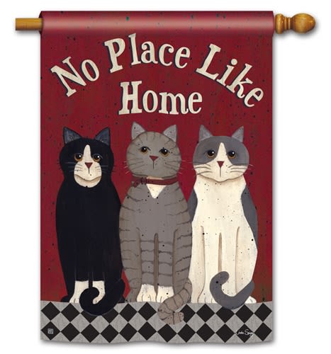 Kitties at Home BreezeArt Standard House Flag
