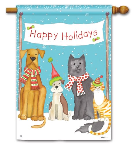 Pet Holiday BreezeArt Standard House Flag