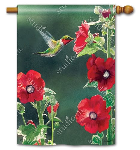 Hummingbird Delight BreezeArt Standard House Flag