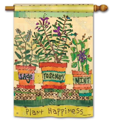 Herb Garden BreezeArt Standard House Flag