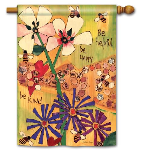 Bee-lieve in Beauty BreezeArt Standard House Flag