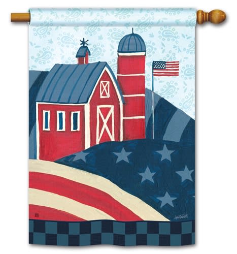 American Barn BreezeArt Standard House Flag