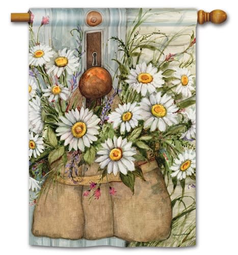 Fresh Picked Daisies BreezeArt Standard House Flag