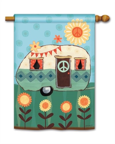 Happy Life BreezeArt Standard House Flag