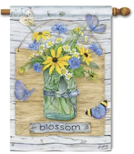 Blossom Jar  BreezeArt Standard House Flag