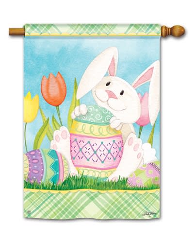 Easter Bunny's Here BreezeArt Standard House Flag