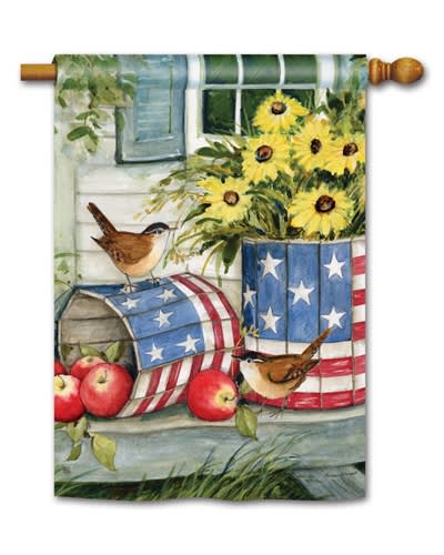 Patriotic Planters BreezeArt Standard House Flag