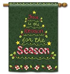 Reason for the Season BreezeArt Standard House Flag Susan Winget