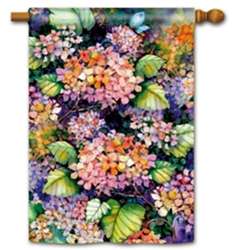 Fall Hydrangea BreezeArt House Flag