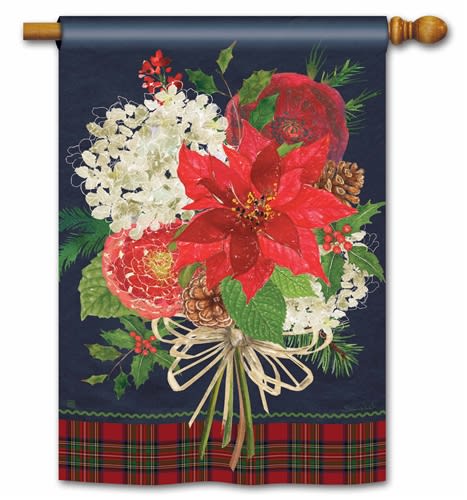Christmas Bouquet BreezeArt Standard House Flag