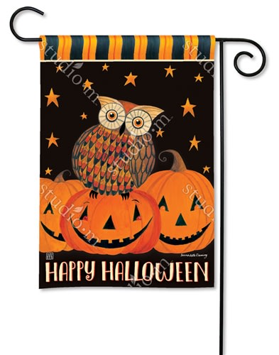 Owloween Fun BreezeArt Garden Flag