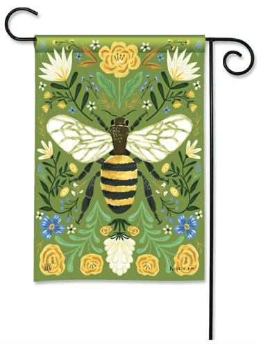 Deco Bee BreezeArt Garden Flag