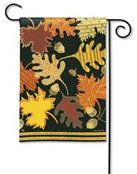 Patterned Leaves BreezeArt Garden Flag