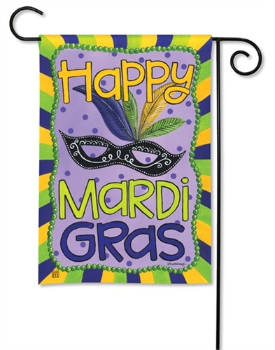 Mardi Gras BreezeArt Garden Flag